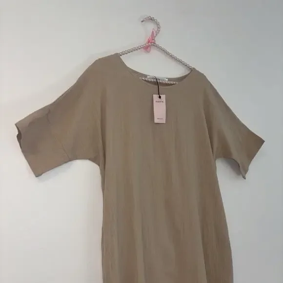 Elegant Tan Mini Dress - Picture 4 of 10
